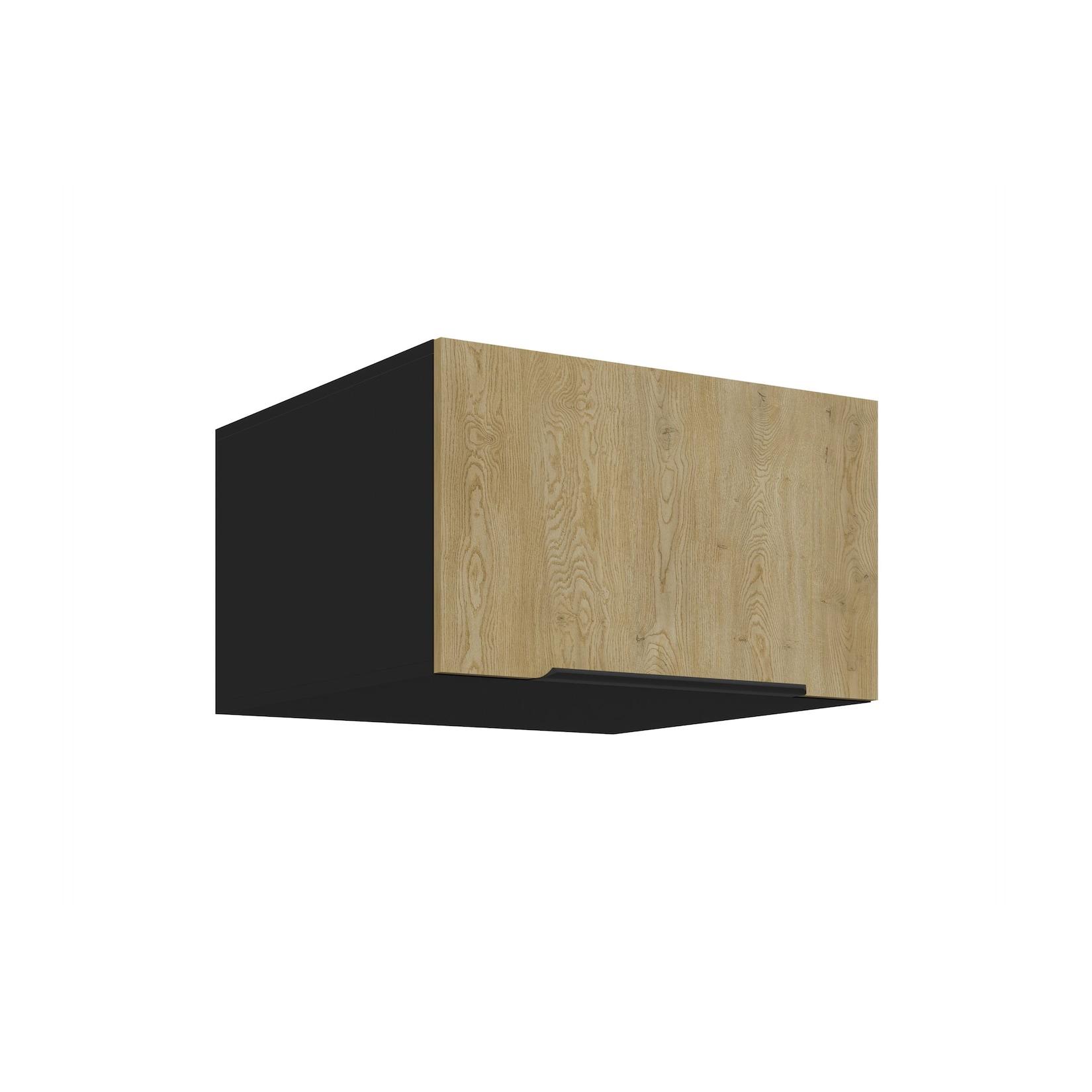 Aufsatzschrank Hochschrank 60 cm CREMONA Eiche Küchenzeile Küchenblock Küche