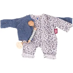 Götz Babykombi Blue Tiger Gr. S, 4-teiliges Puppenkleidungs-Set für Babypuppen 30–33 cm