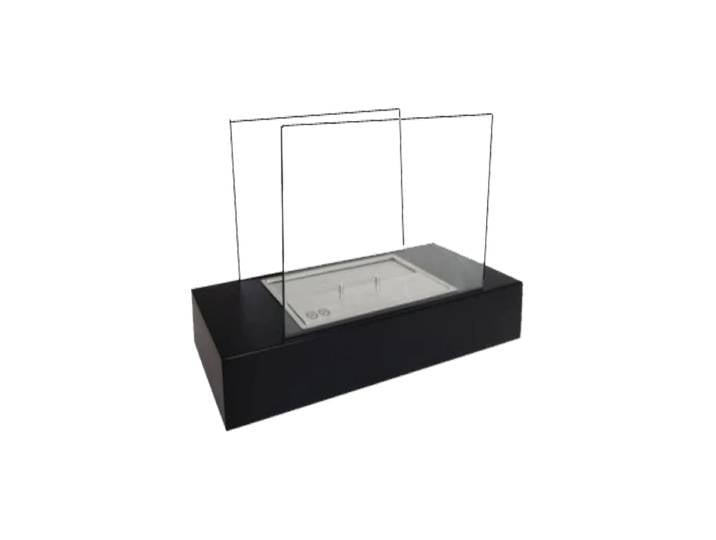 Freistehender Design Bioethanol Kamin “Pound“, schwarz CACHFIRES