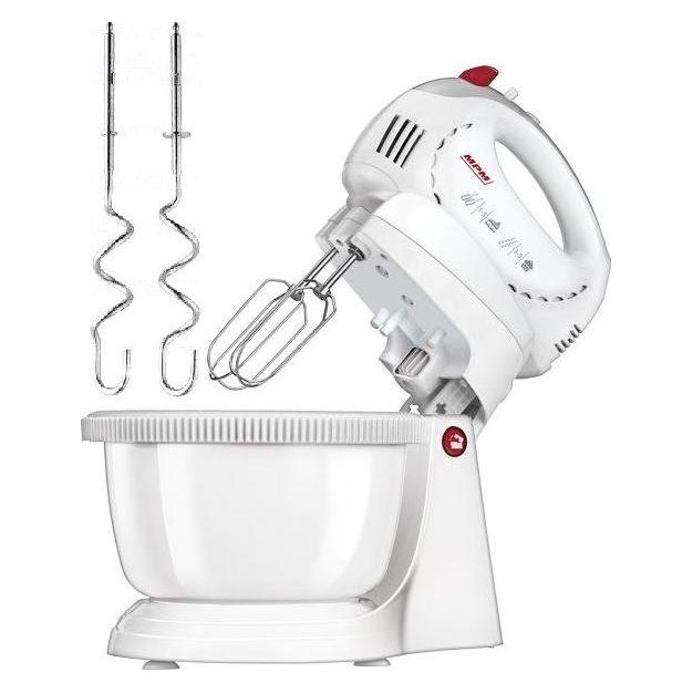 MPM 5826974 mmr 17 MMR-17Z Handmixer 500 W mit Edelstahl-Topf, 1 Liter, Weiss (300 W) (MMR-17Z)
