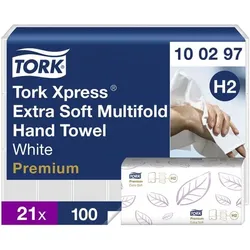 Tork Papierhandtücher weiß, 21 cm