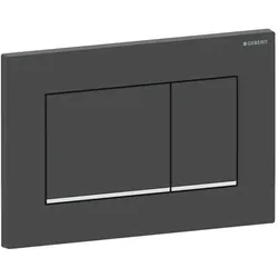 Geberit Sigma 20 Square Betätigungsplatte 115883141 schwarz matt lackiert, hochglanz verchromt