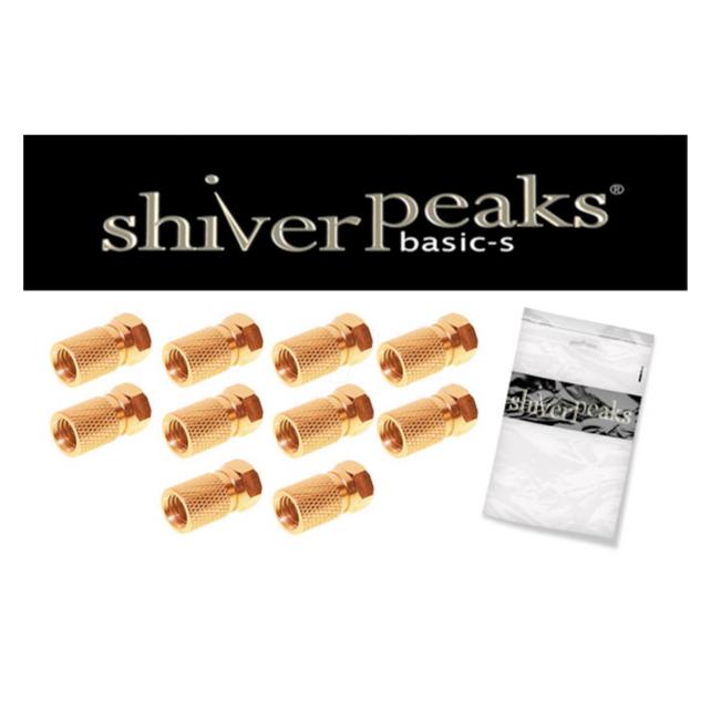 Shiverpeaks SHVP 85012-10AG F-Stecker 7.5 vergoldet mit grosser Mutter 10 (Stecker und Verbinder) (BS85012-10AG)
