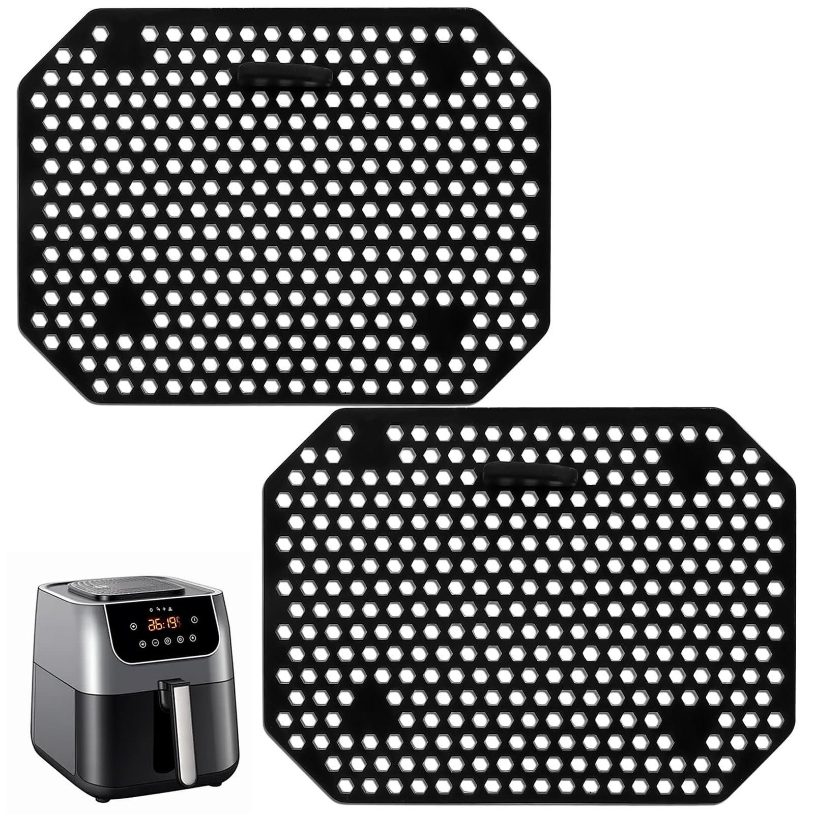 Dripio 2-delige spatbeschermers voor de Ninja Double Stack XL airfryer