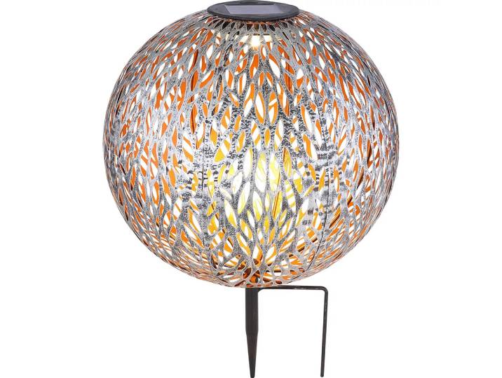 mutoni - Solarleuchte Metall silver gray 1xLED, One Size, Multicolor