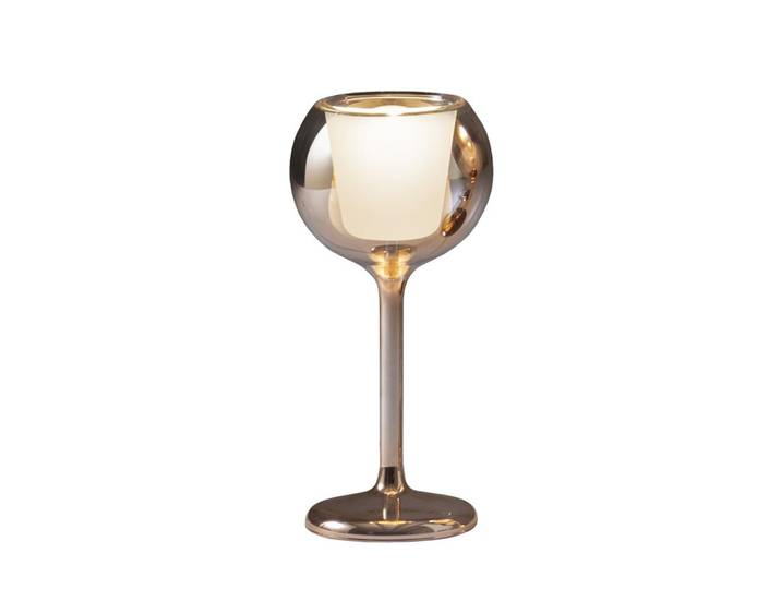 PENTA LIGHT lampe de table GLO (Mini / Or rose - Verre miroir)