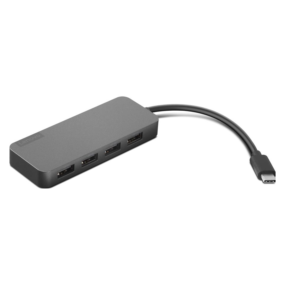Lenovo USB-C to 4 Port USB-A Hub (USB-C, 4 Ports) (4X90X21427)