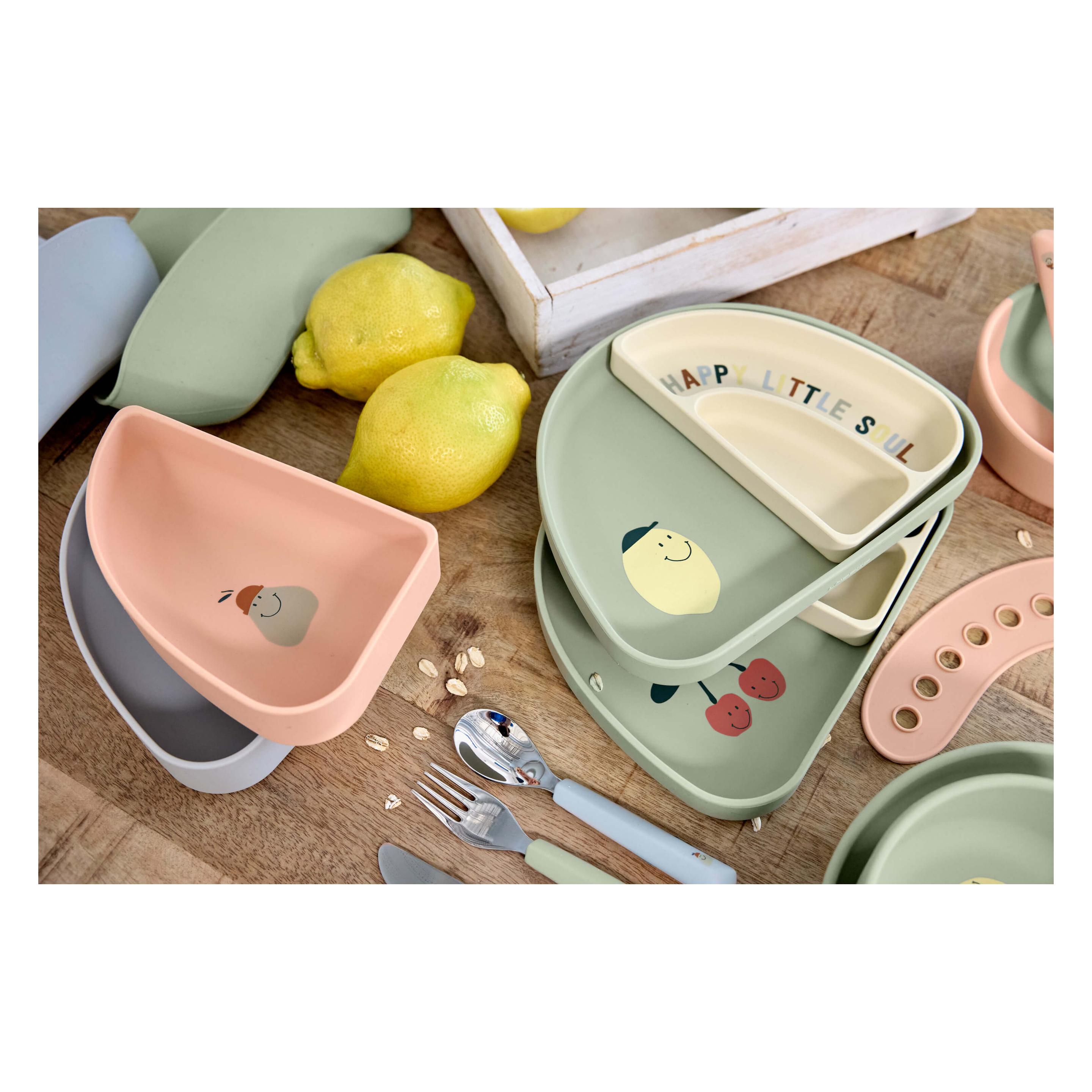 Lässig Kinderteller & Breischalen Silikon Trennschalen Set Section Dish Set (13100262007)