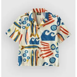 Patagonia Tidal Threads Kids Hemd sardines /  natural Gr. L