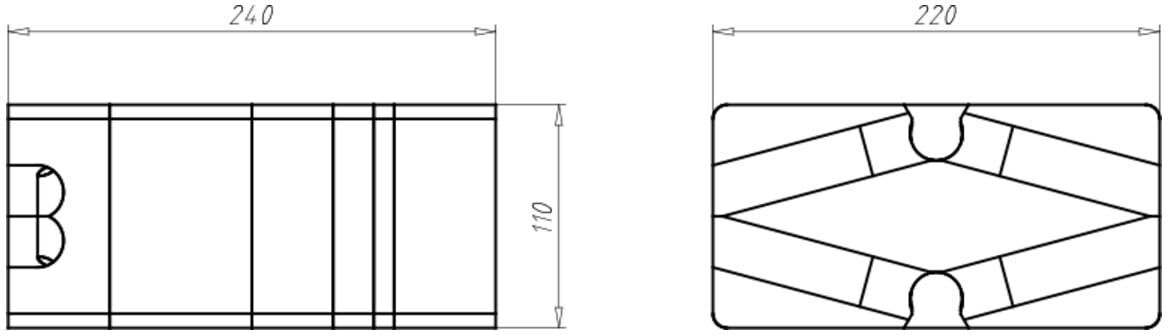 Kaiser System-Geräteträger 160-240 mm universelle Montageplatte 9966.21)