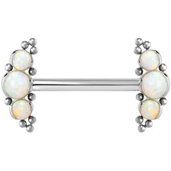 Titan Barbell mit Push Fit 3 SYNTHETISCHE OPALE + KUGELN