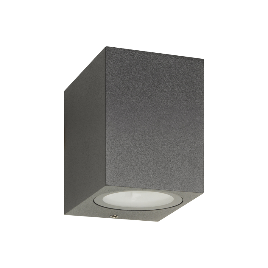 LCD LED-Wandaußenleuchte 7,2x6,2cm Graphit 5034 4260277681791