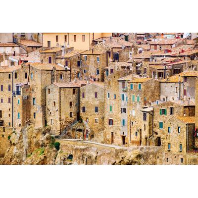 Fototapete PAPERMOON "ALTSTADT ITALIEN", bunt, B:4,5m L:2,8m, Vlies, Tapeten