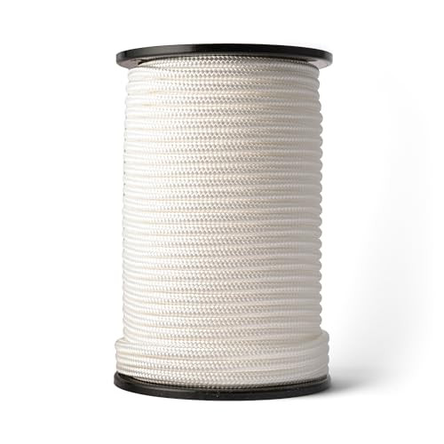 SNURO Nylontouw Wit - Gevlochten Polyamide Koord - 10mm x 100M - Breekkracht 1703kg
