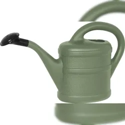 Geli Gießkanne 1L Pistazie mit ergonomischem Griff und Sprühbrause