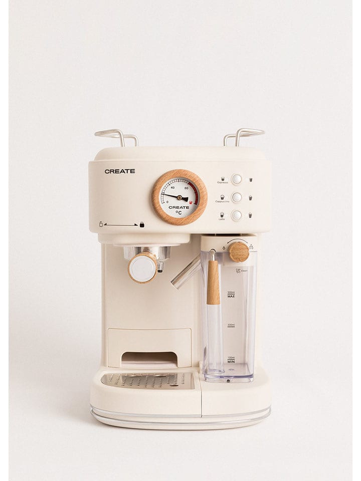 CREATE Siebträger-Espressomaschine ''Retro Pro'' in Creme - onesize