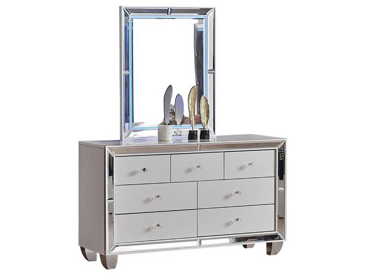 Xlmoebel Schminktisch Moderner weißer Kosmetiktisch mit Stauraum und elegantem Design (Schminktisch, Schminktisch), Hergestellt in Europa