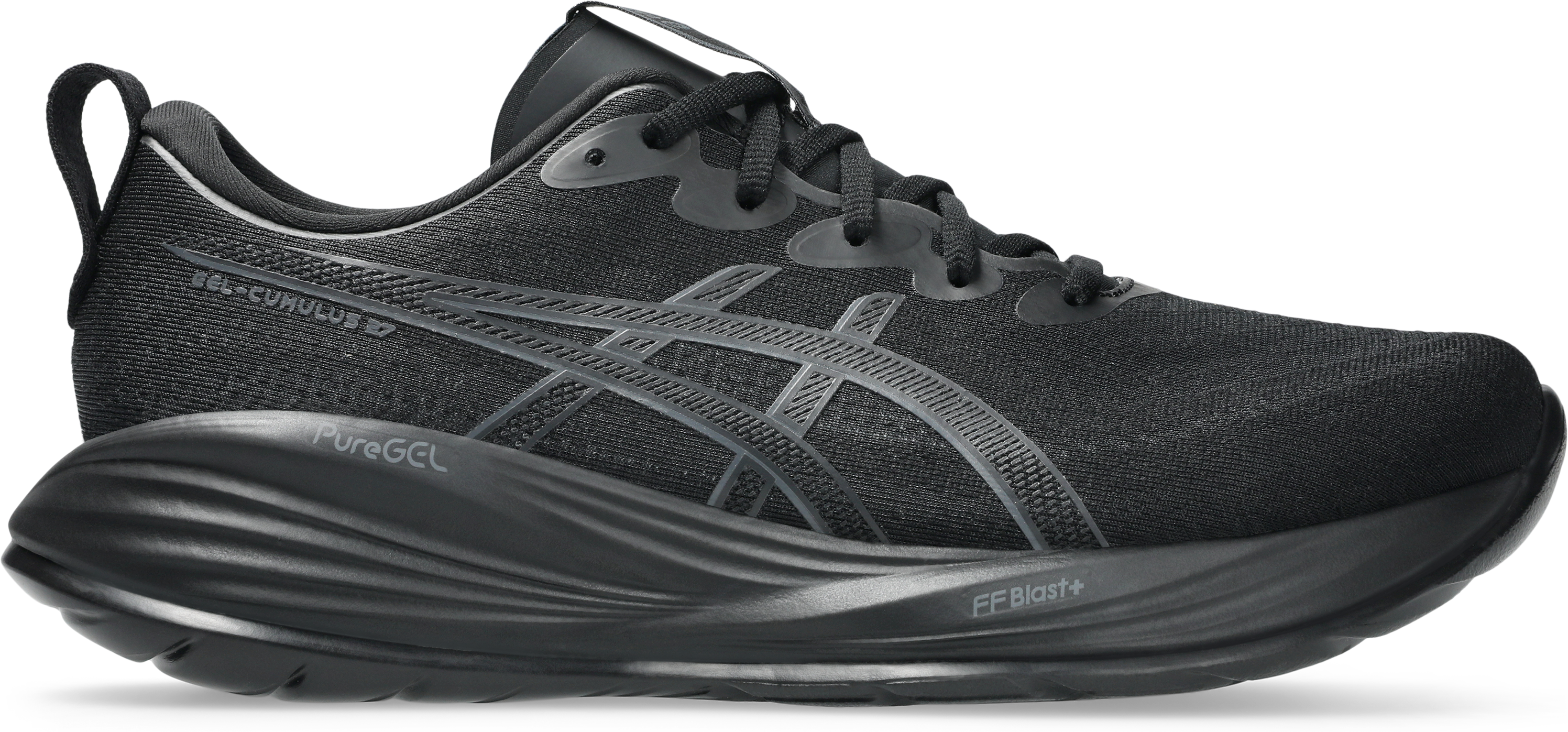 Laufschuh ASICS "GEL-CUMULUS 27", Herren, Gr. 42, schwarz, Textil, Schuhe Laufschuh, PureGEL Technologie sorgt für eine bessere Dämpfung schwarz 42