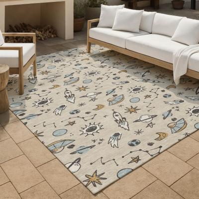 Addison Rugs Machine Washable Indoor/ Outdoor Spaceship Chantille Rug