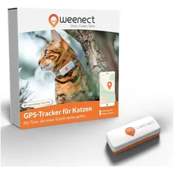Weenect GPS-Tracker (XS, Katze, Allgemein), Halsband + Leine