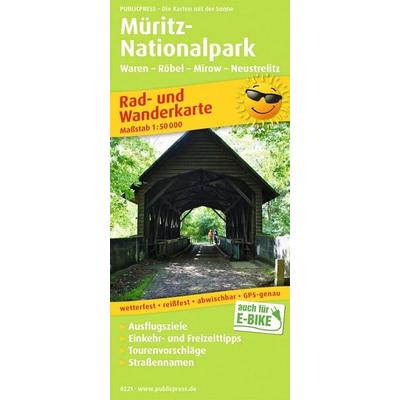 Publicpress Rad- und Wanderkarte Müritz-Nationalpark, Waren, Röbel, Mirow, Neustrelitz 1:50.000, Sonstige von , KOMPASS Freytag & Berndt,