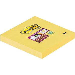 Post-it Haftnotizen Super Sticky Notes, gelb, 76 x 76mm, selbstklebend, 90 Blatt