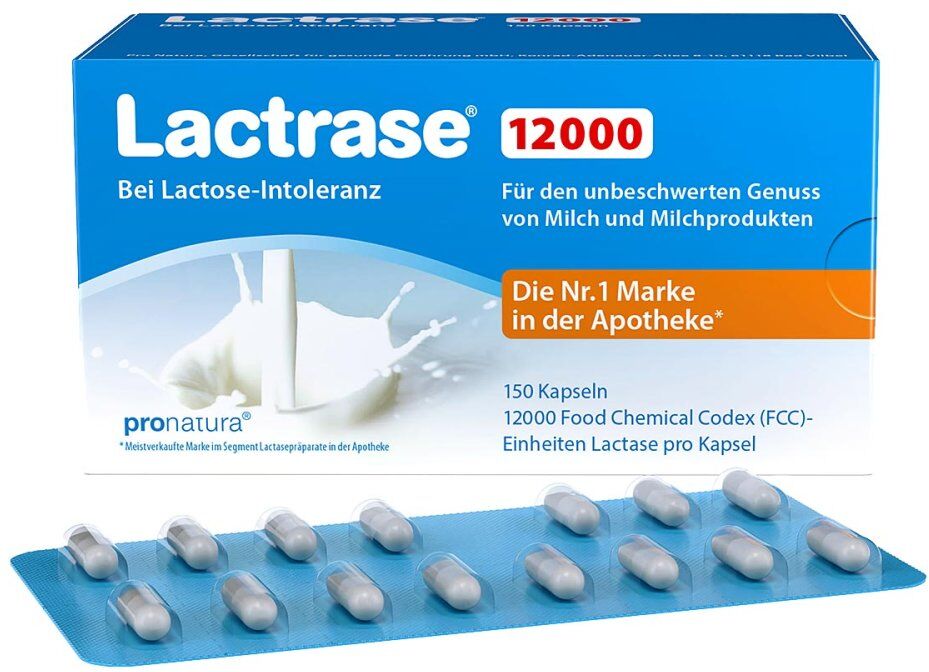LACTRASE PRO NATURA Lactrase 12.000 Fcc Kapseln 150stk