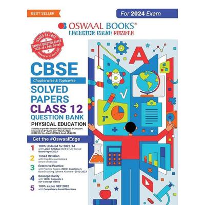 Oswaal CBSE Class 12 Physical Education Question Bank 2023-24 Book, Taschenbuch von Oswaal Editorial Board, Oswaal Books And Learning Pvt Ltd,