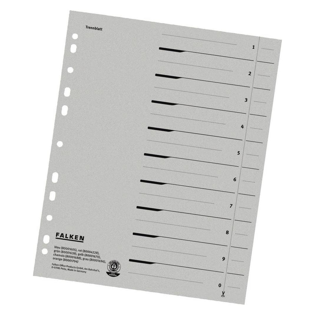 Falken Trennblatt,230 G,100St. grau (80001696)