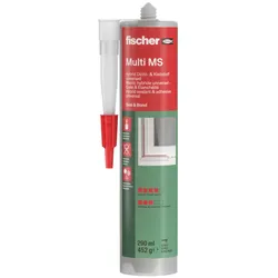 Fischer Bauklebstoff Multi MS 290 grau - 503318