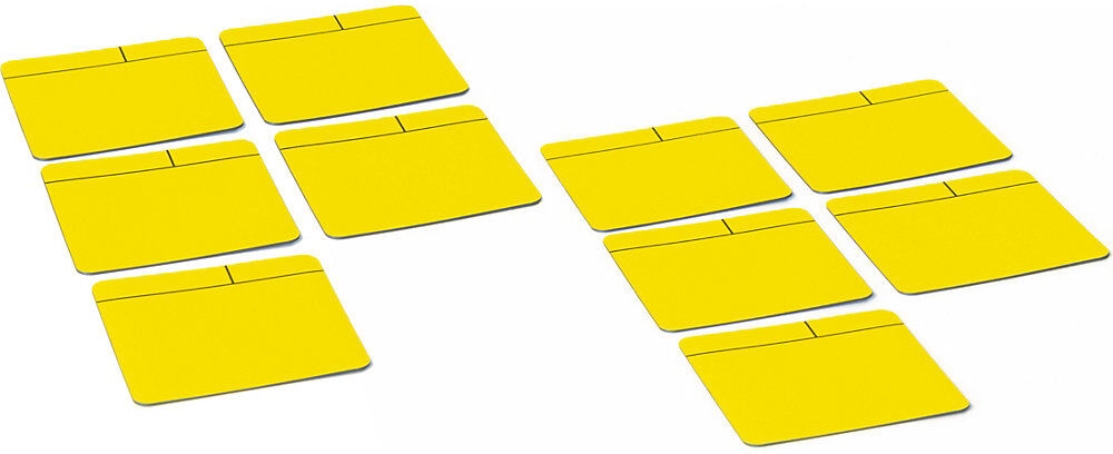 Haftnotizen, magnetisch, LxB 100 x 100 mm, VE 10 Stk, gelb SMIT VISUAL
