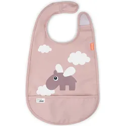 Happy Clouds Lätzchen mit Tasche rosa