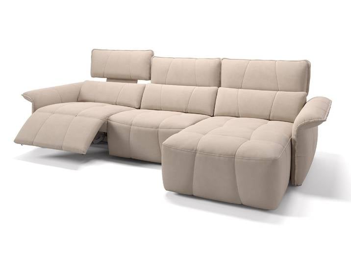 Stoff Eckcouch ADRIA Relaxfunktion Ecksofa