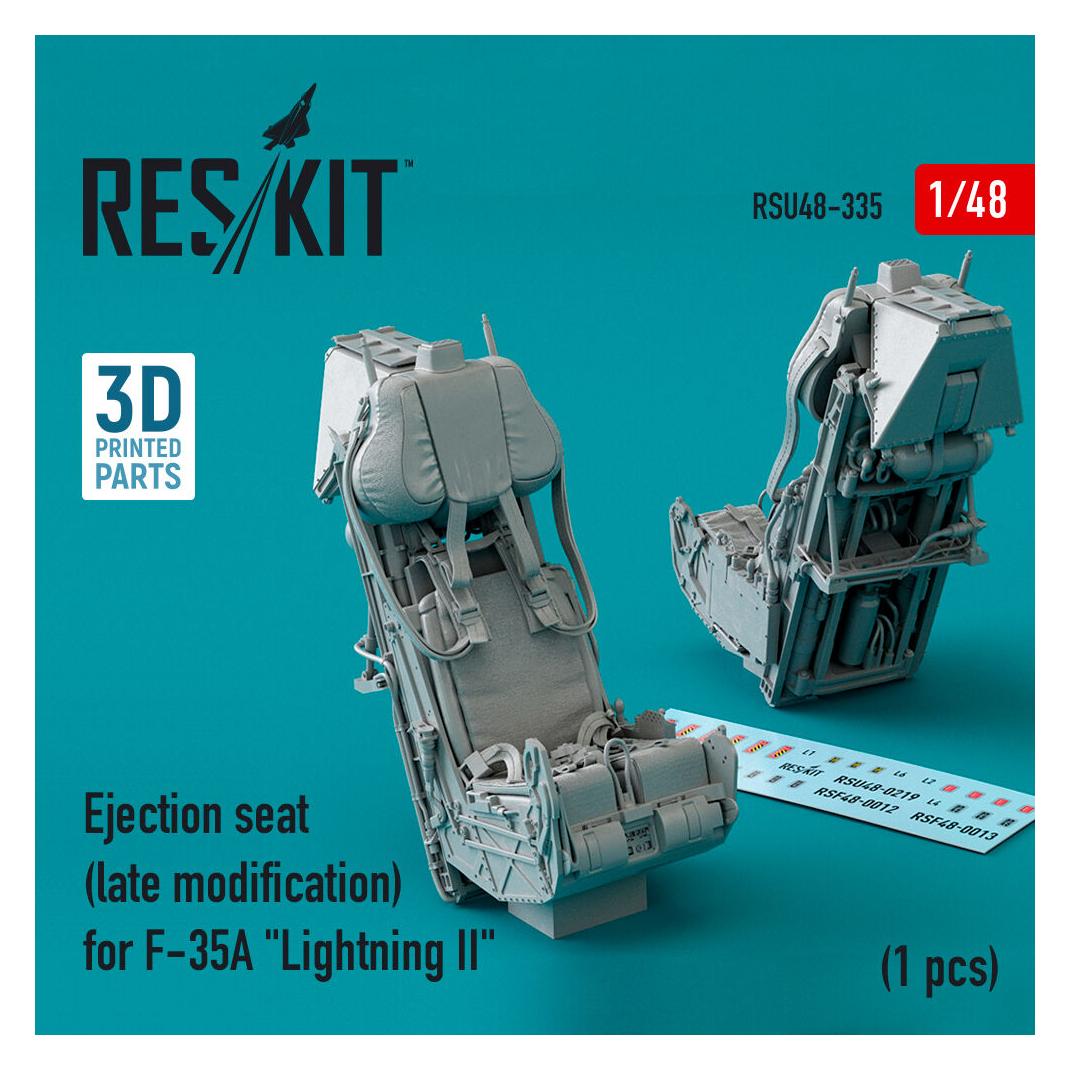 ResKit Ejection seat (late modification) for F-35A Lightning II (3D Printed) (RSU48-0335)