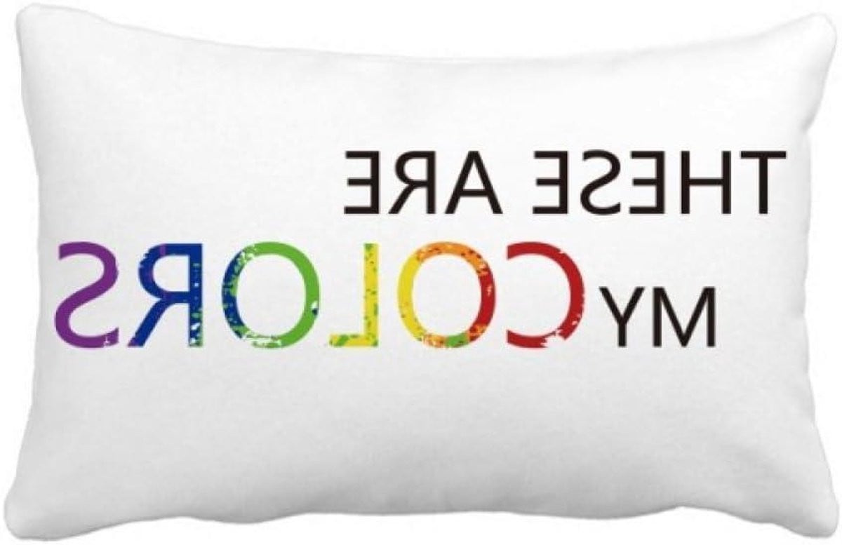 Multicolor Dubbelzijdig Bedrukte Sierkussenhoes voor Woonkamer Decoratie - 40 x 60 cm