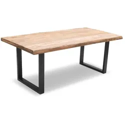 WOLFMÖBEL Esstisch Guru 160 x 90 cm Holz Braun Sheesham