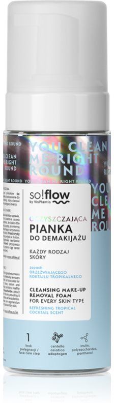 so!flow Cleansing Make-Up Removal Foam gentle facial foam 170 ml