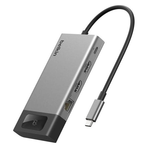 Belkin CONNECT 8-IN-1 UCB-C HUB (USB-C, 8 Ports) (INC027HQSGY)