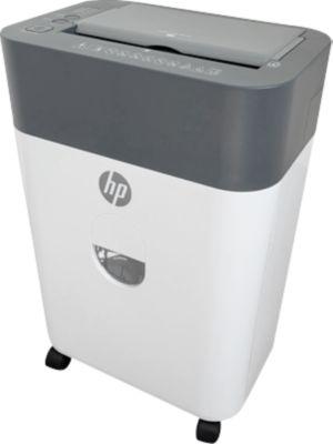 Aktenvernichter HP OneShred Auto 100CC, Sicherheitsstufe P-4, Partikelschnitt 4,3 x 12 mm, 100 Blatt, grau/weiß