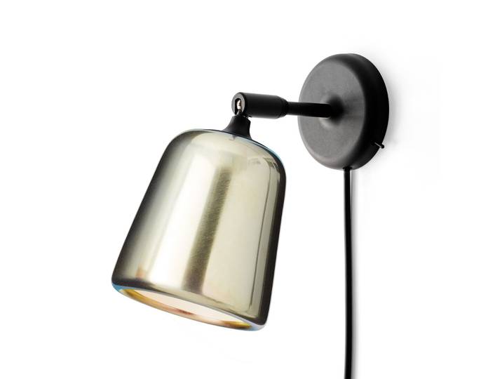 Material Wandleuchte Yellow Steel - New Works Material The Originals - Wohnzimmer - Design - Metall - Einflammig