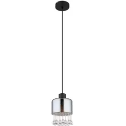 Pendelleuchte Hängelampe Esszimmerleuchte Deckenlampe Glas Kristalle D 15 cm