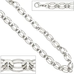 Statementkette JOBO "Kette Statement", silber 925, Halsketten, Damen, Silber 925 (Sterlingsilber), L: 45, Statementkette, 925 Silber 45 cm