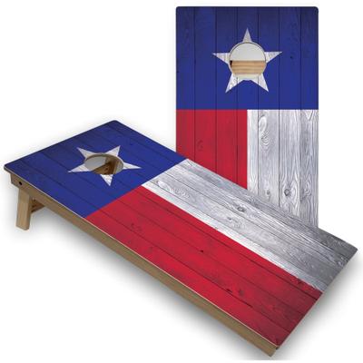 Skip's Garage Texas Flag Outdoor Cornhole Set