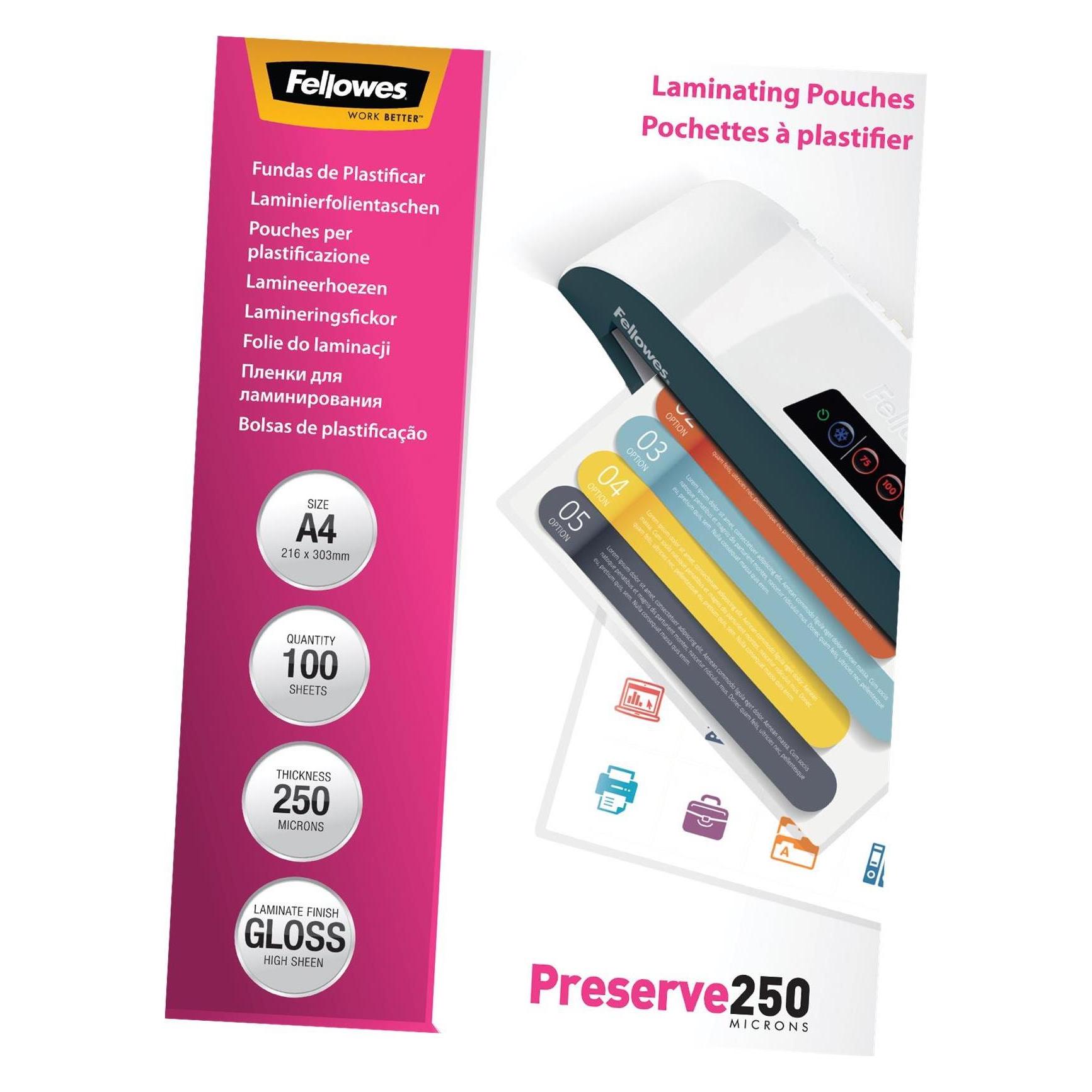 Fellowes Preserve 250 (A4, 100 Stk., 250 µm) (5401802)