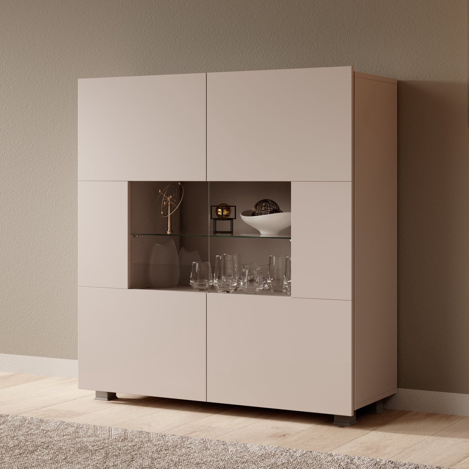 Meubella Dressoir Calgary Beige 100 cm