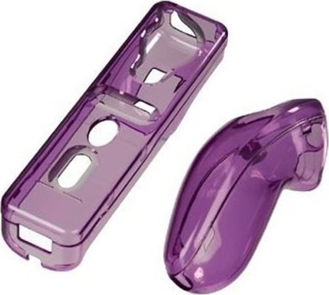 Hama Hardcase set voor Nintendo Wiimote + Nunchuck, paars