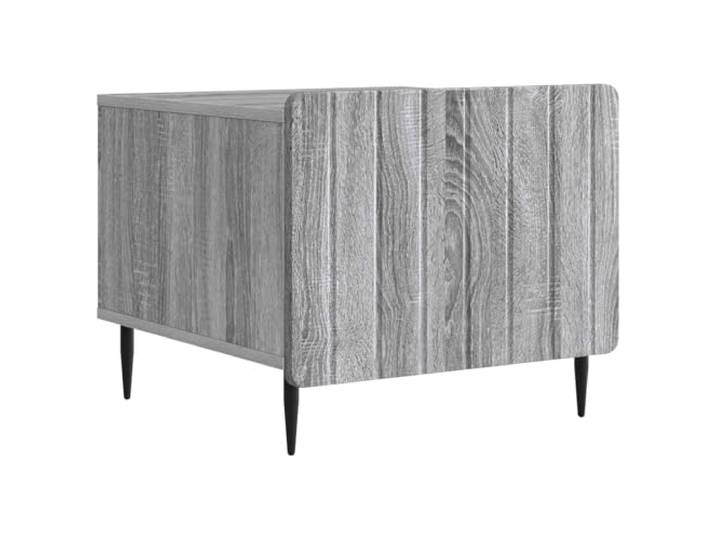 KUTYWEXFM Couchtisch Graues Sonoma 49x50x42 cm mit Schublade Zweistufiger Wohnzimmertisch aus Holzwerkstoff mit offener Ablage und Schublade fuer Wohnzimmer und Büro.