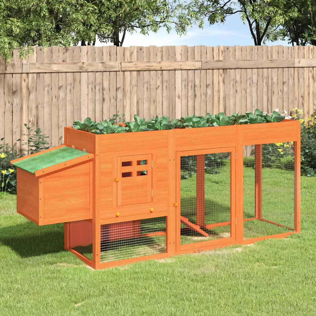 Archie & Oscar Ila 1.02 m² Chicken Coop with Chicken Run Brown 1.02m²