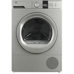 Continental Edison CESL10PCS2 Wäschetrockner mit Wärmepumpe – 10 kg – 60 cm – Klasse E – Silber, Raumluftwäschetrockner, Silber