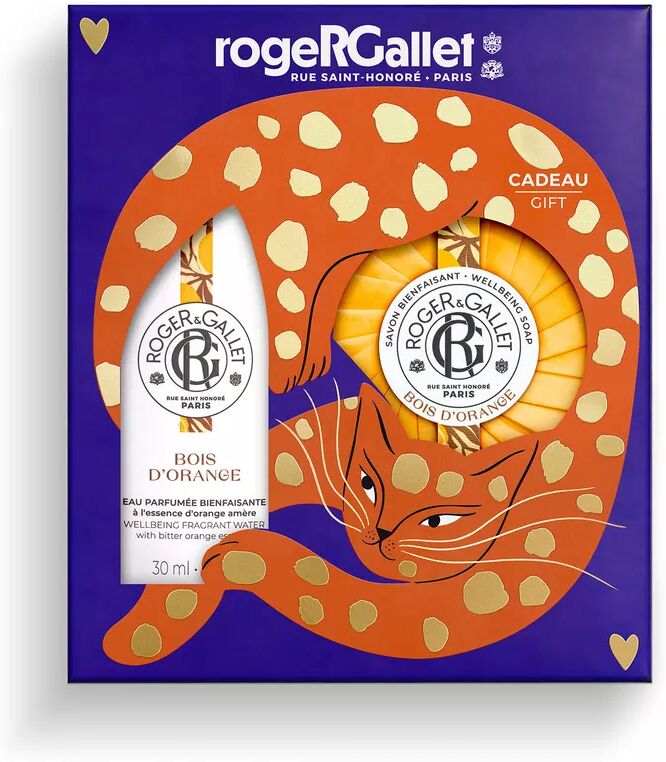 Roger & Gallet - Set Wohltuendes Eau de Parfum Holz-Orange 30ml und Seife 100g, Set